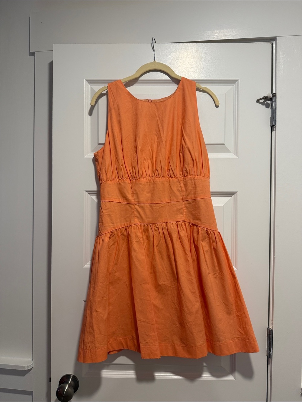 Sleeveless Casual Orange Day Dress